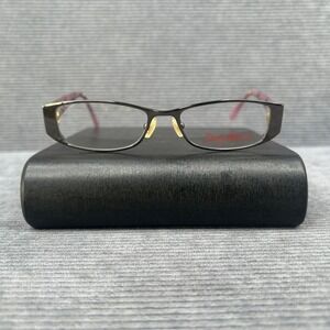 Sally Hansen Y2k Eyeglass Frames Gunmetal Purple Rectangular Lilac Pattern